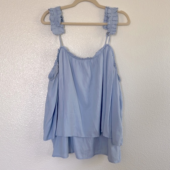 Hayden Tops - Tiered ruffle strap tank, size 2X